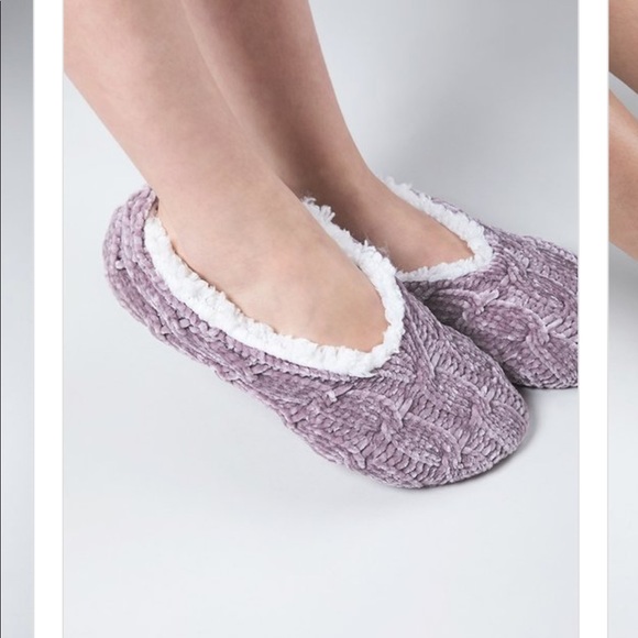 Fleece lined Chenille slippers PINK - Picture 6 of 8